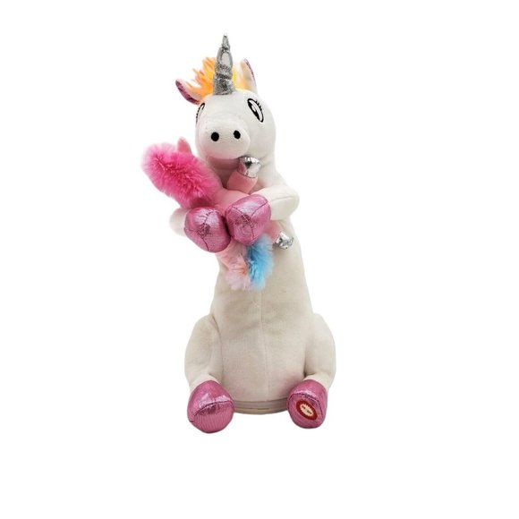 Kids Of America Singing You can't Lose Me Rainbow Unicorn Plush W/ Baby Works! - Picture 2 of 6